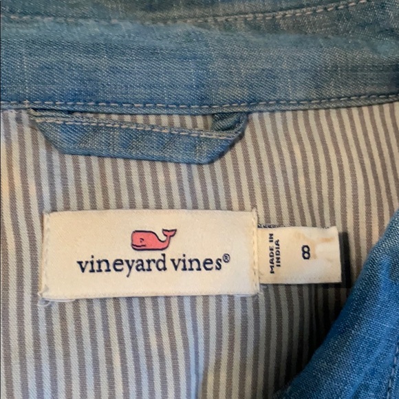Vineyard Vines Tencel Dress (8) cute details, Blue - Picture 2 of 14